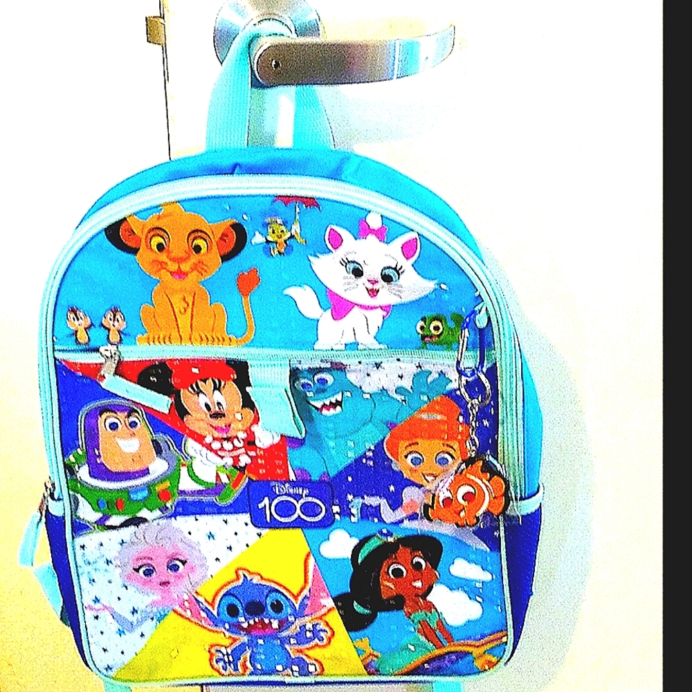 Disney Kids 4-Piece Backpack Set - Blue and Multicolor